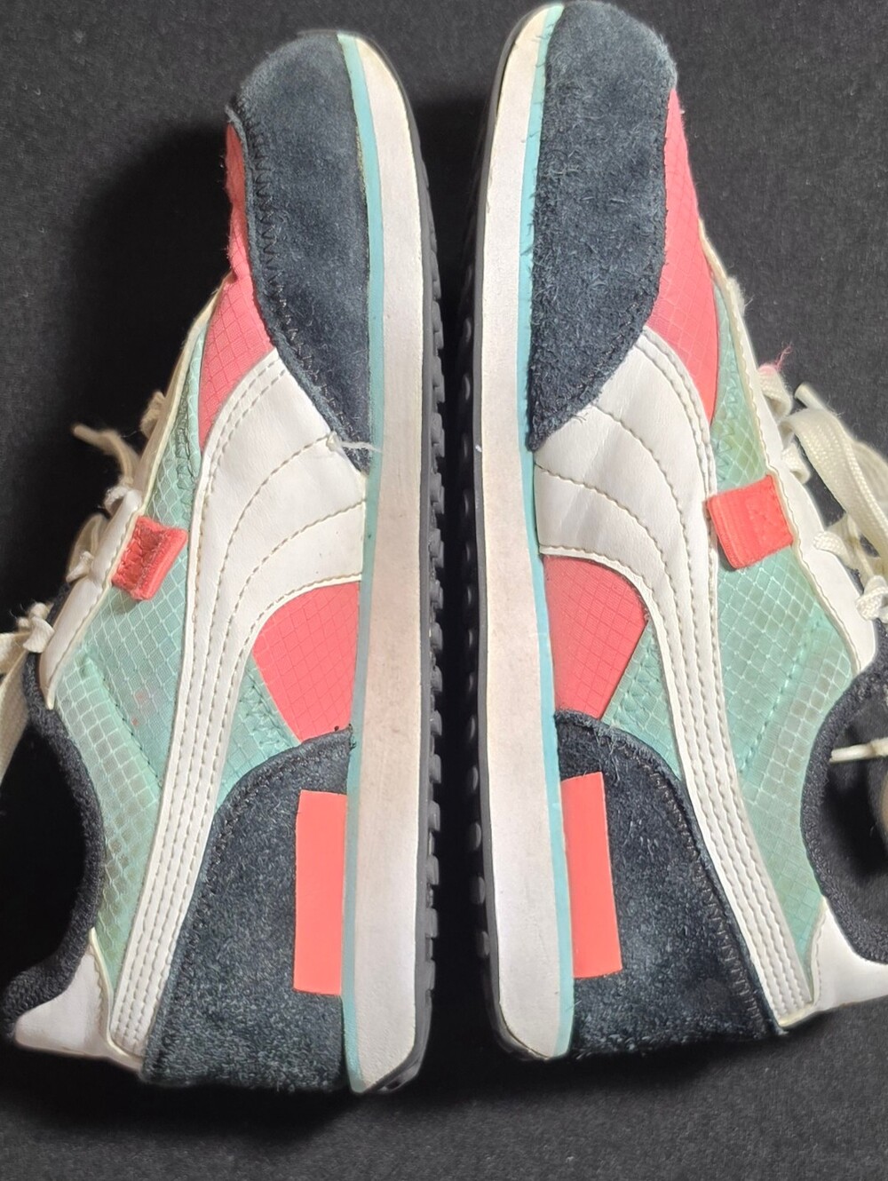 PUMA Retro Runner Sneakers in Coral, Teal & Black - Picture 7 of 12